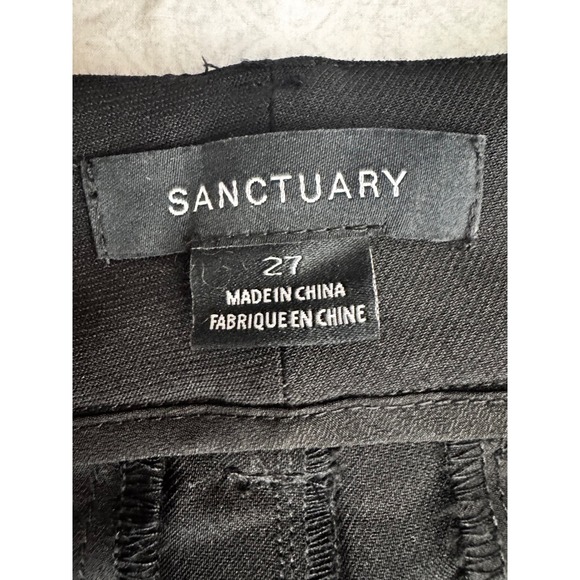 Sanctuary Black Cargo Pants Cropped Ankle Length Size 27 - Picture 9 of 12